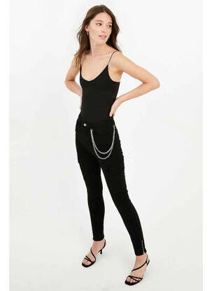 Pantalon slim negru TALLY WEIJL femeie