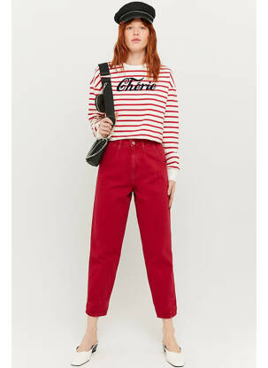 Pantalon slim verde TALLY WEIJL femeie