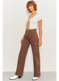 Pantalon cargo maro TALLY WEIJL femme