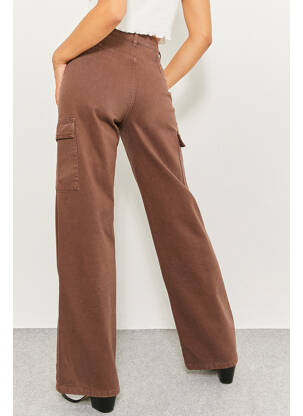 Pantalon cargo maro TALLY WEIJL femeie