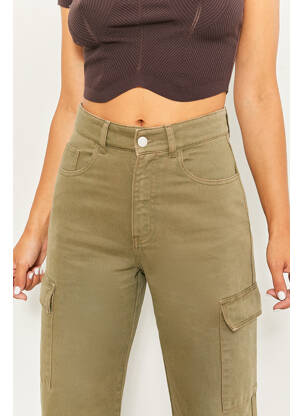 Pantalon cargo verde TALLY WEIJL femeie