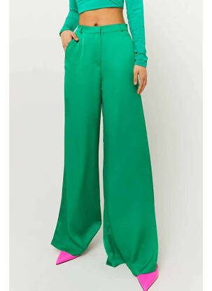Pantalon evazat verde TALLY WEIJL femeie