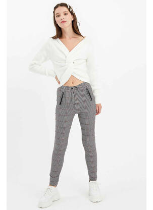 Pantalon slim negru TALLY WEIJL femeie