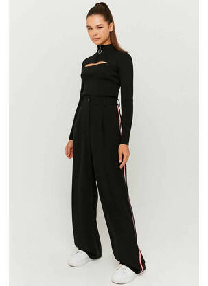 Pulover cu guler înalt negru TALLY WEIJL femeie