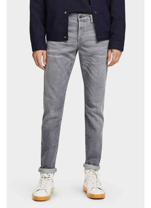 Blugi cu croială slim gri SCOTCH & SODA bărbat