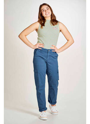 Pantalon cargo albastru STIEN EDLUND femeie