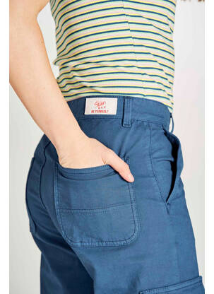 Pantalon cargo albastru STIEN EDLUND femeie
