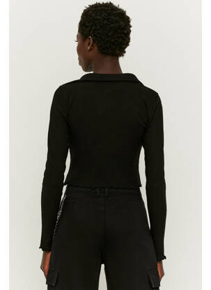 Polo negru TALLY WEIJL femeie