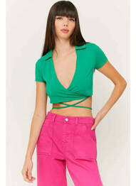 Tricou verde TALLY WEIJL femeie