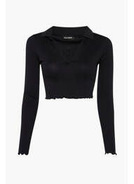 Tricou negru TALLY WEIJL femeie