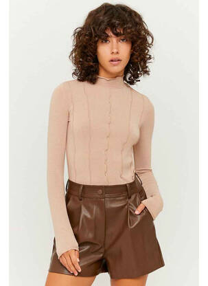 Tricou bej TALLY WEIJL femeie