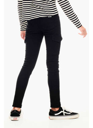 Pantalon cargo negru GARCIA fată