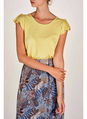 Top galben BELLITA femeie