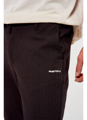 Pantalon chino maro TOURIST LEMC bărbat