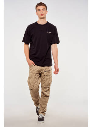 Tricou negru TOURIST LEMC bărbat