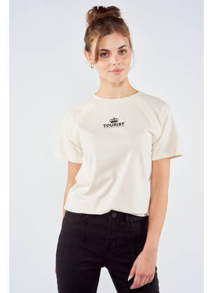 Tricou bej TOURIST LEMC femeie