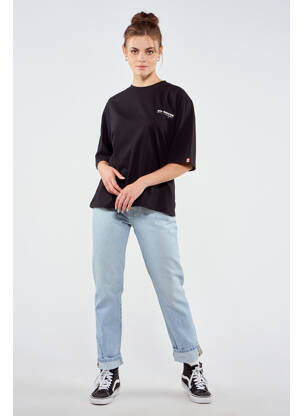 Tricou negru TOURIST LEMC femeie