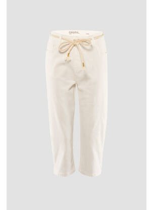 Pantalon trei sferturi alb ZABAIONE femeie