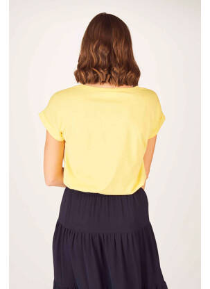 Tricou galben VILA femeie