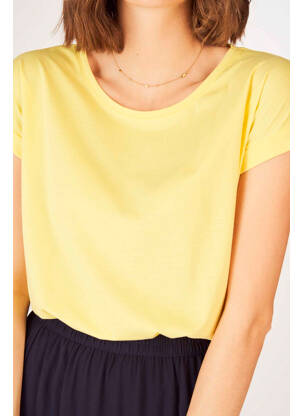 Tricou galben VILA femeie