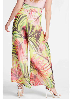 Pantalon evazat galben GUESS femeie