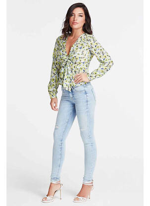 Tricou galben GUESS femeie