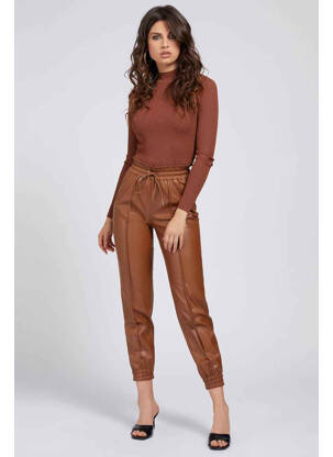 Pantalon 7/8 maro GUESS femeie