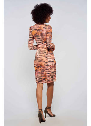 Rochie scurtă maro GUESS femeie