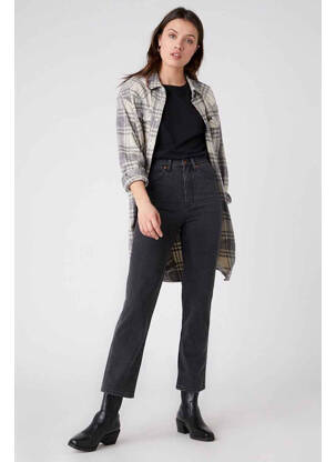 Blugi cu croială dreaptă gri WRANGLER femeie