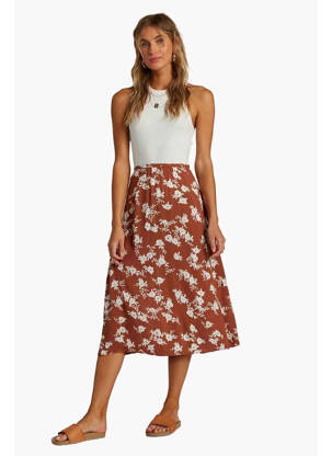 Fustă midi maro BILLABONG femeie