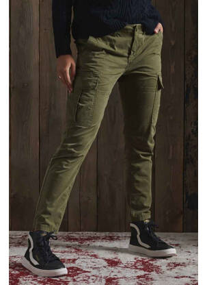 Pantalon cargo verde SUPERDRY femeie