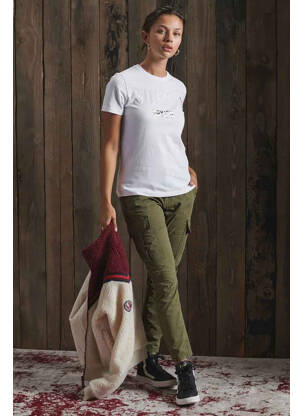 Pantalon cargo verde SUPERDRY femeie