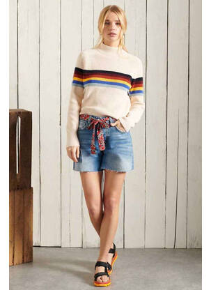 Șort albastru SUPERDRY femeie