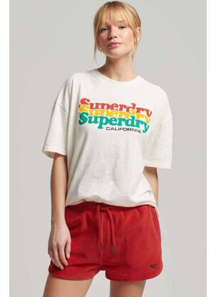Șort roșu SUPERDRY femeie