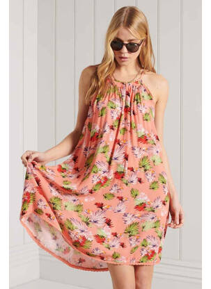 Rochie scurtă roz SUPERDRY femeie