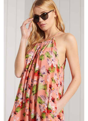 Rochie scurtă roz SUPERDRY femeie