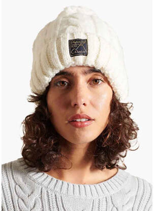 Căciulă alb SUPERDRY femeie