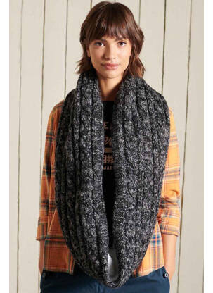 Eșarfă negru SUPERDRY femeie