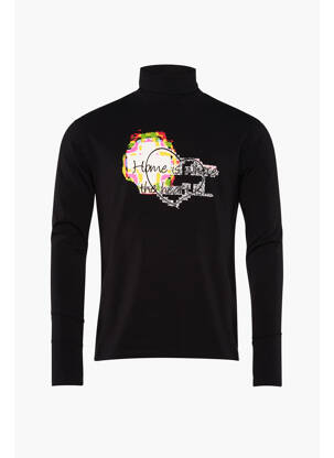 Pulover cu guler înalt negru YOUNG DESIGNERS bărbat