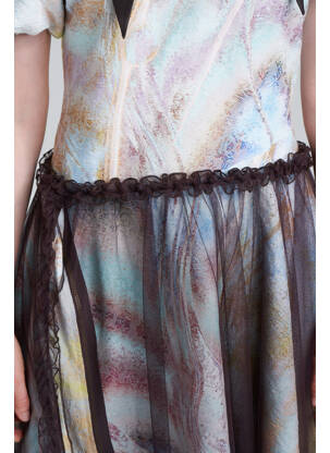 Rochie midi maro YOUNG DESIGNERS femeie