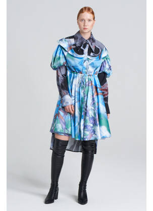 Rochie lungă albastru YOUNG DESIGNERS femeie