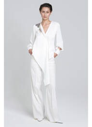 Pantalon drept alb YOUNG DESIGNERS femeie