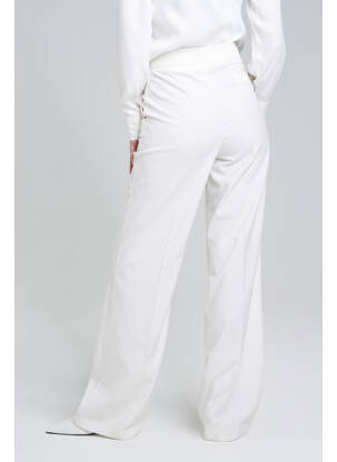 Pantalon drept alb YOUNG DESIGNERS femeie