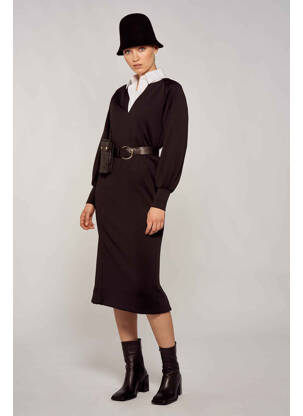 Rochie lungă negru YUGEN femeie