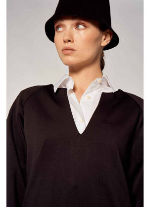 Rochie lungă negru YUGEN femeie