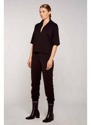 Polo negru YUGEN femeie
