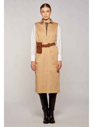 Rochie lungă bej YUGEN femeie