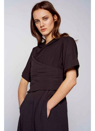 Rochie lungă negru YUGEN femeie