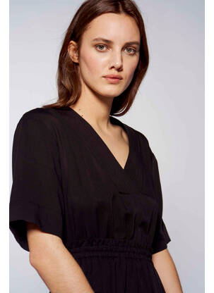 Rochie lungă negru YUGEN femeie