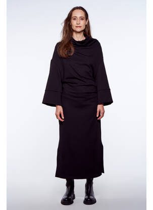 Rochie lungă negru YUGEN femeie
